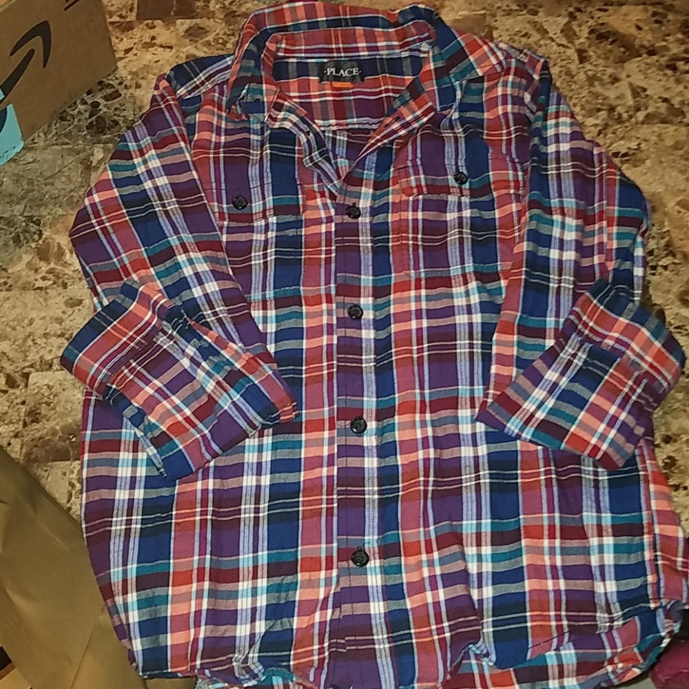 boys button up like new size 10/12